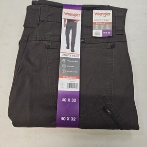 Wrangler's Men's Utility Pant Stretch Canvas, Brown 40/32 New w Tags